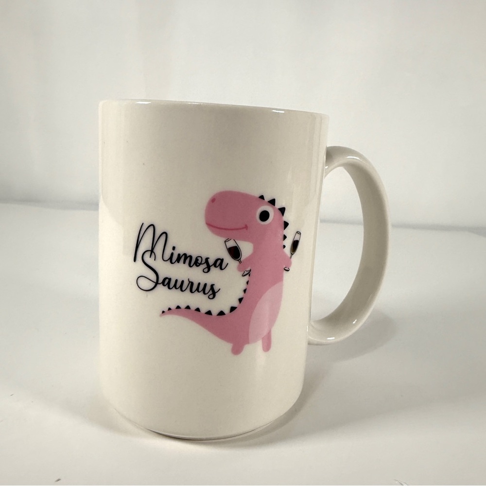 Crofton White Ceramic Mug with Mimosa Saurus